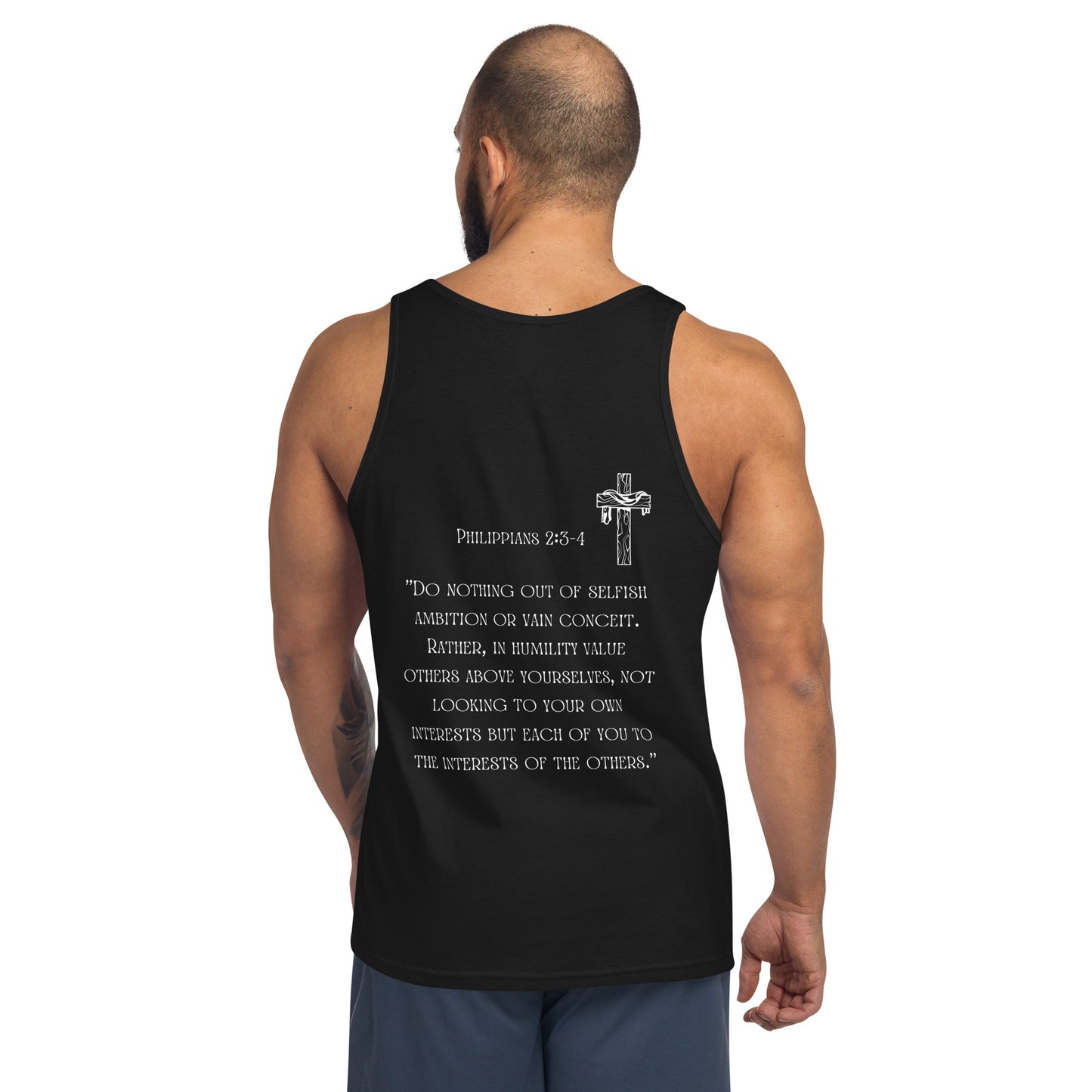 Service Greater Than Self, Phil 2:3-4, Men's Tank Top