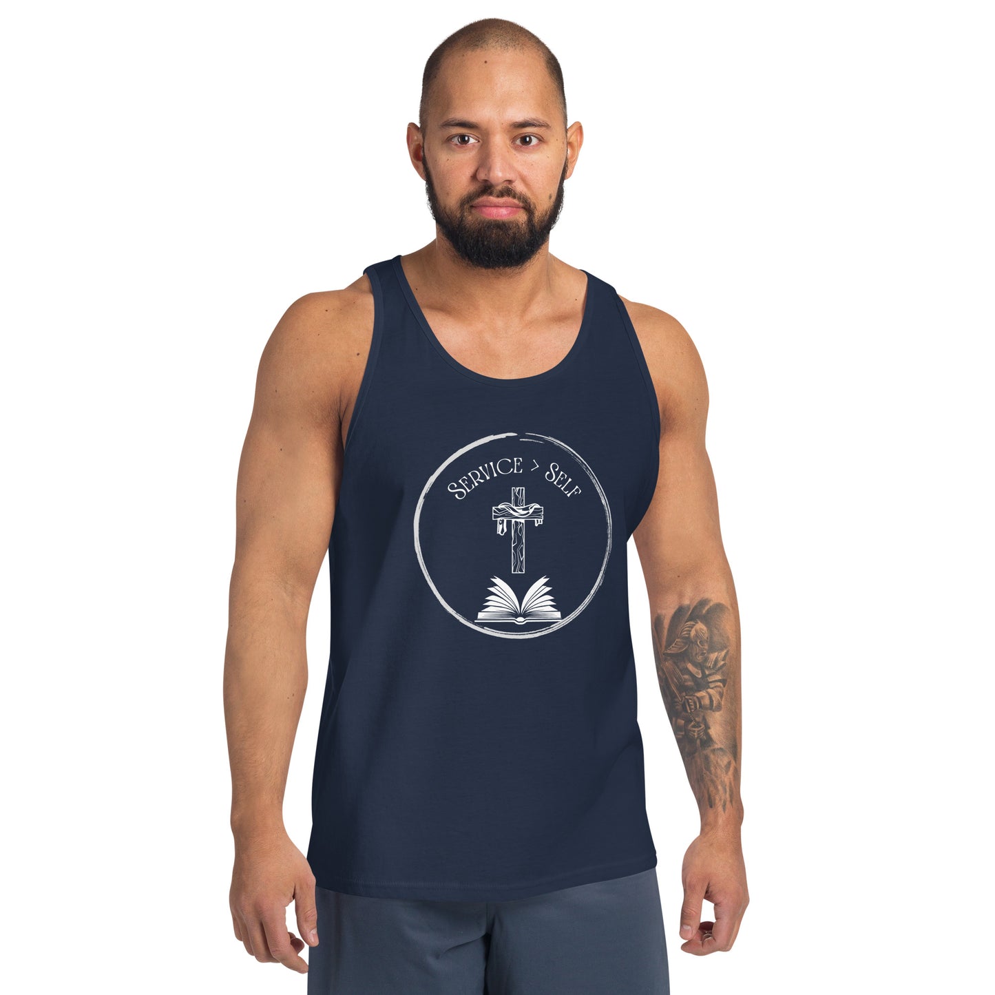 Service Greater Than Self, Phil 2:3-4, Men's Tank Top