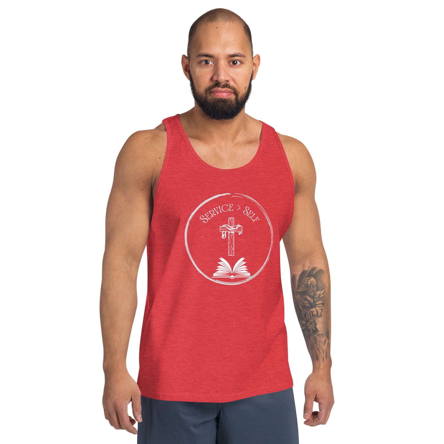 Service Greater Than Self, Phil 2:3-4, Men's Tank Top