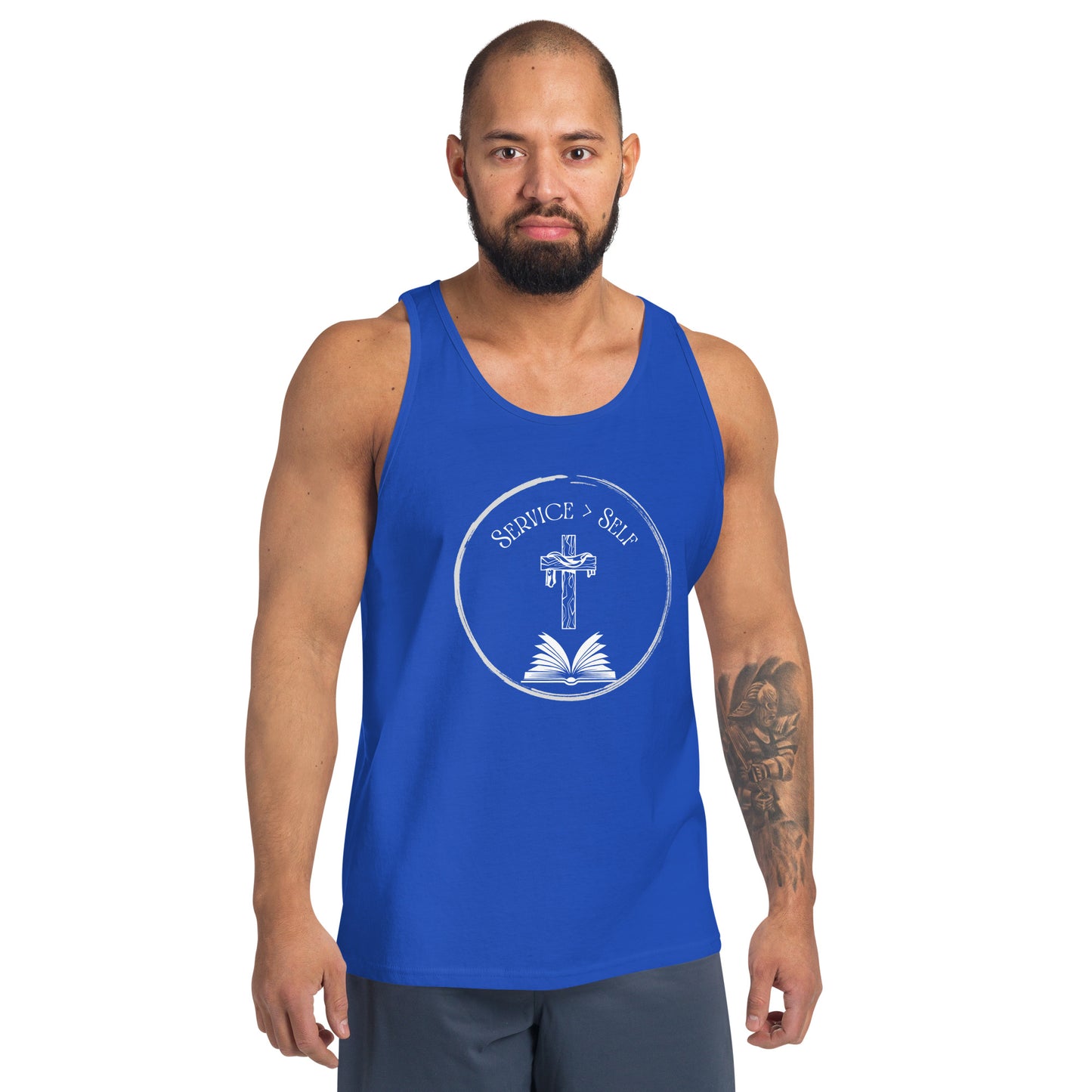 Service Greater Than Self, Phil 2:3-4, Men's Tank Top