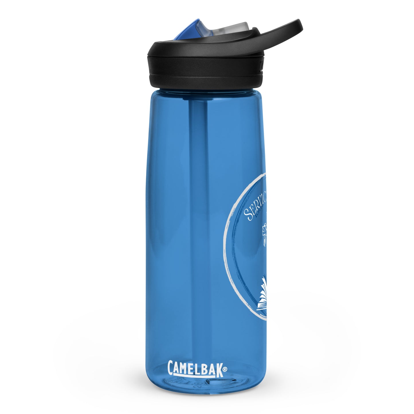 Service Greater Than Self Sports Water Bottle, Various Colors w/ White Lettering