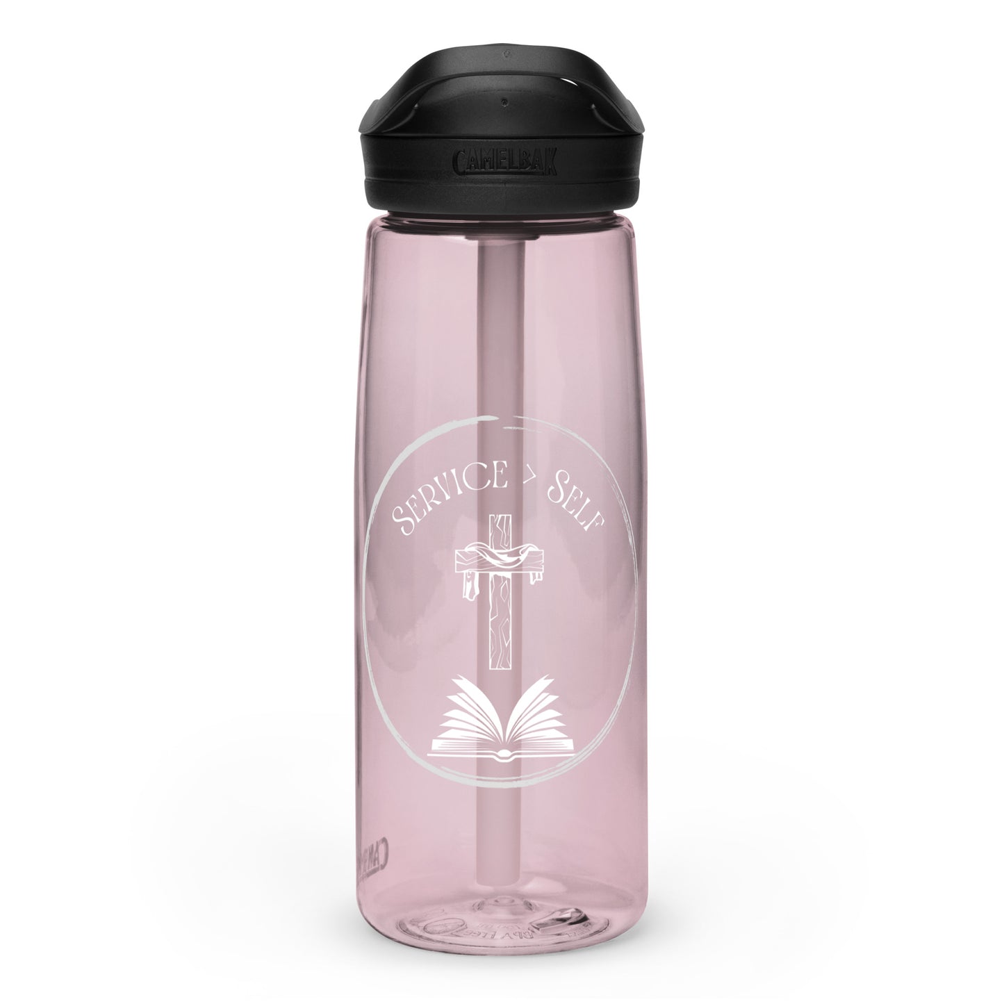 Service Greater Than Self Sports Water Bottle, Various Colors w/ White Lettering