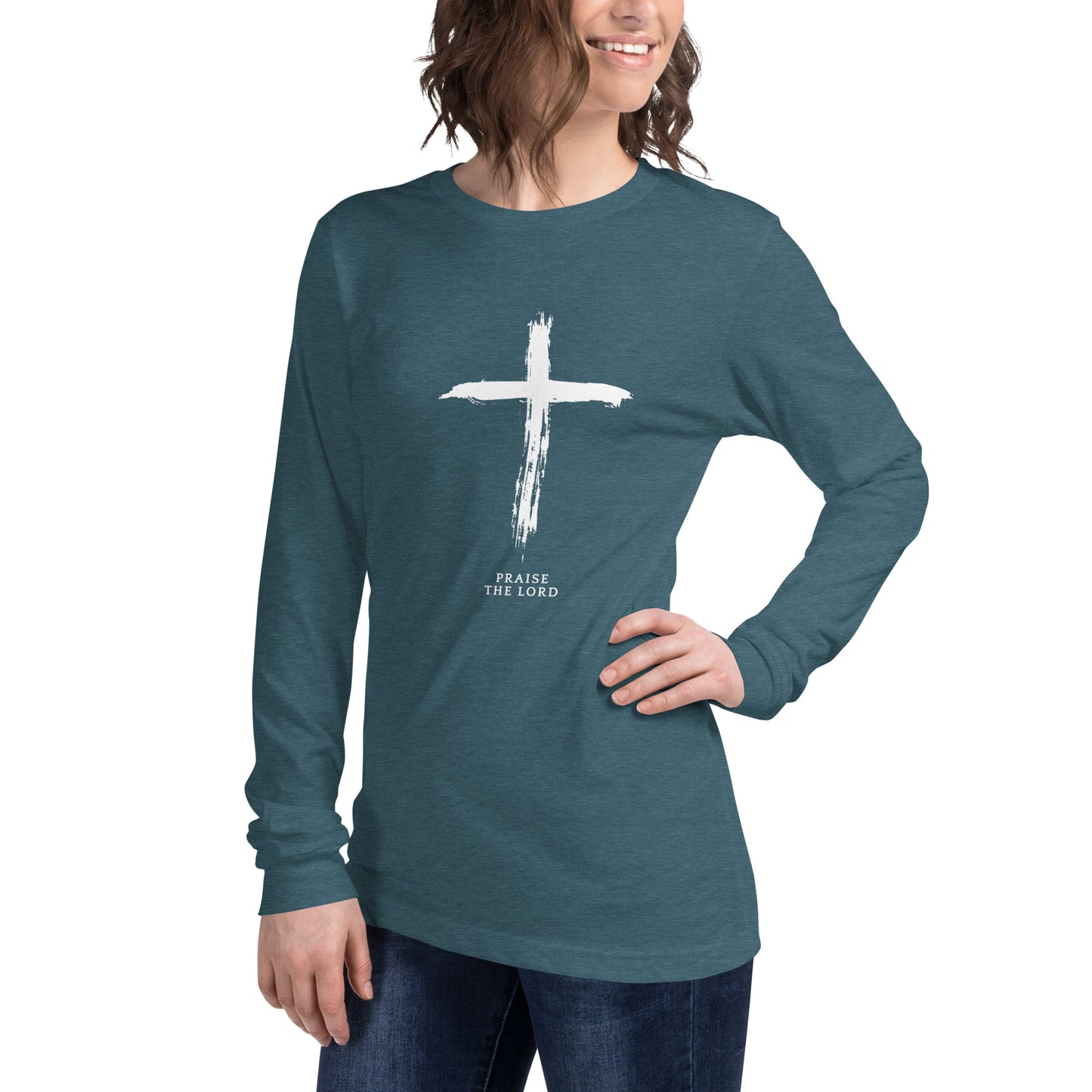 Praise The Lord, Cross, Phil 2:3-4, Unisex Long Sleeve Tee