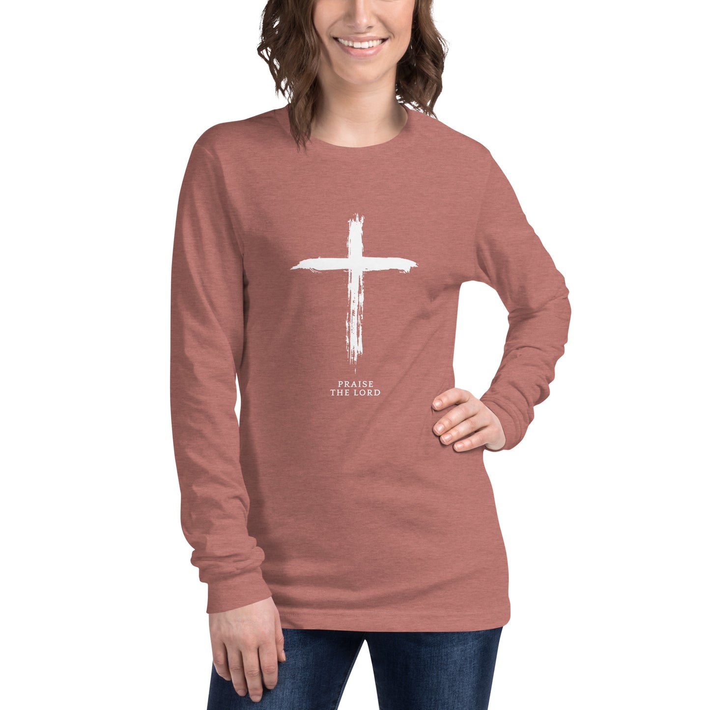 Praise The Lord, Cross, Phil 2:3-4, Unisex Long Sleeve Tee