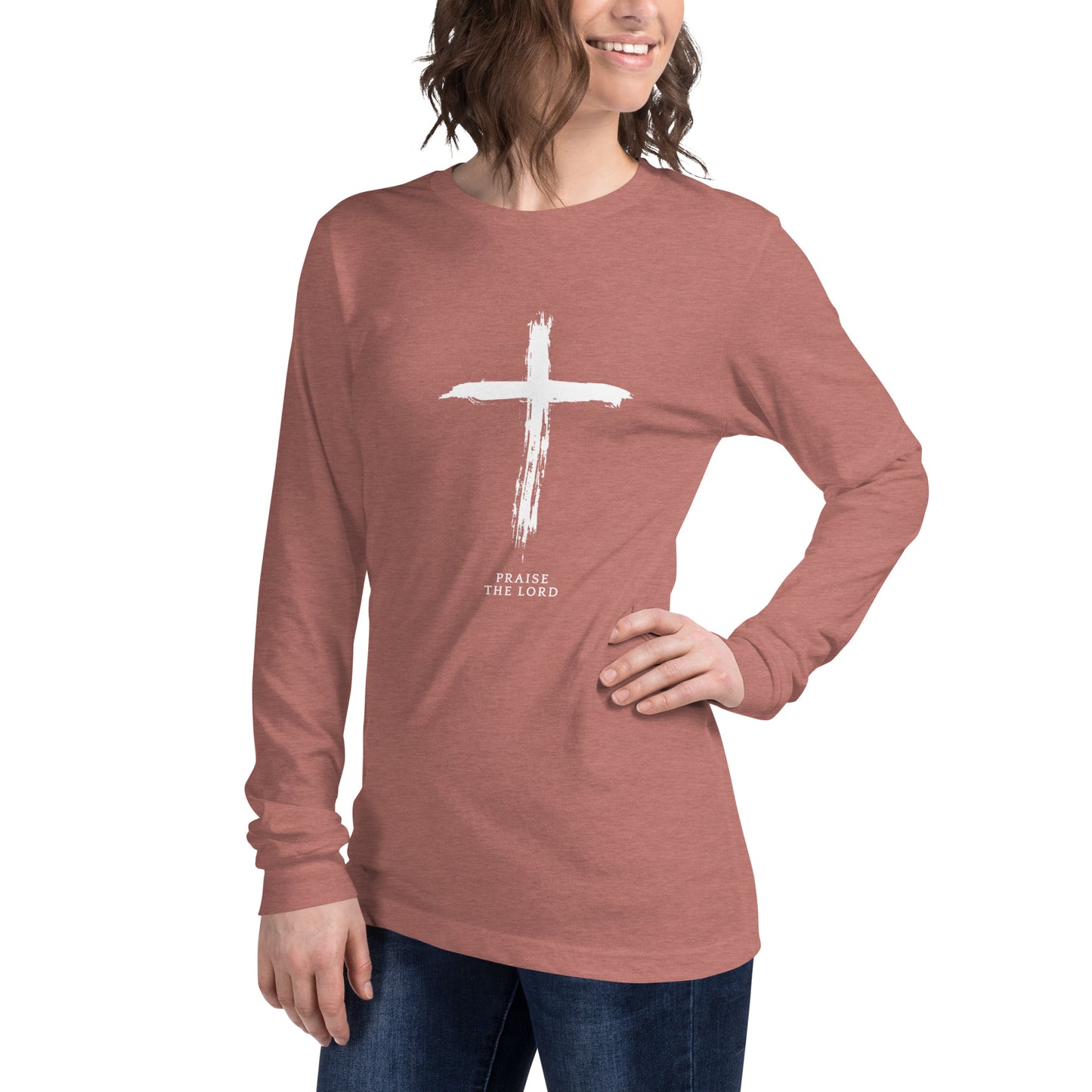 Praise The Lord, Cross, Phil 2:3-4, Unisex Long Sleeve Tee