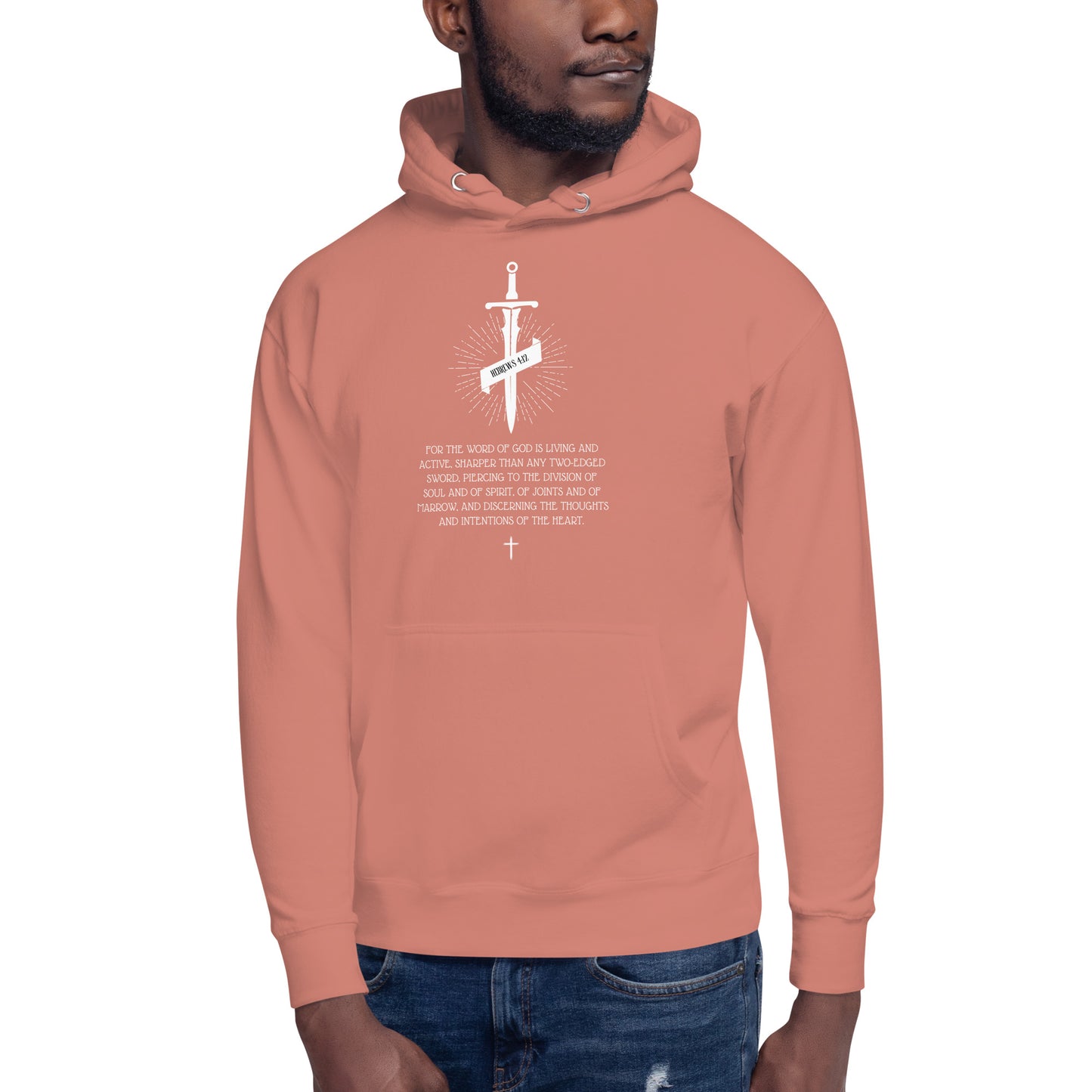 Hebrews 4:12, Sword Image, Unisex Hoodie, Various Colors