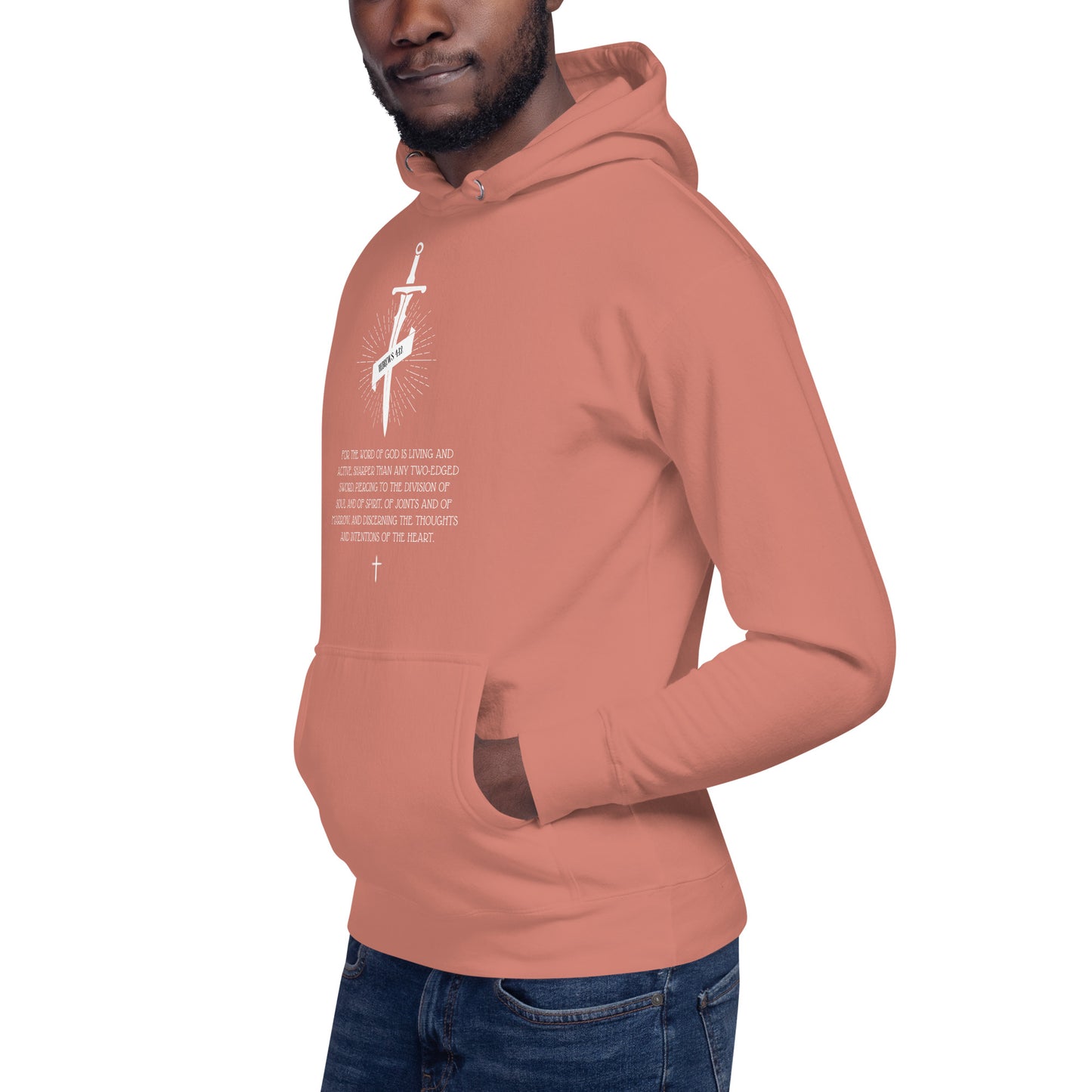 Hebrews 4:12, Sword Image, Unisex Hoodie, Various Colors