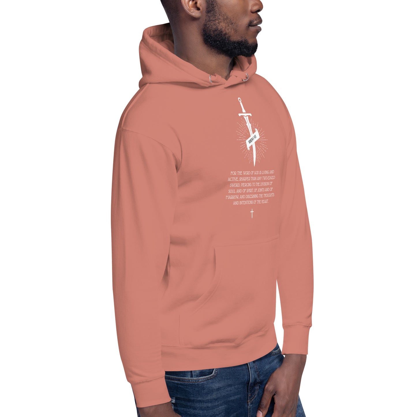 Hebrews 4:12, Sword Image, Unisex Hoodie, Various Colors