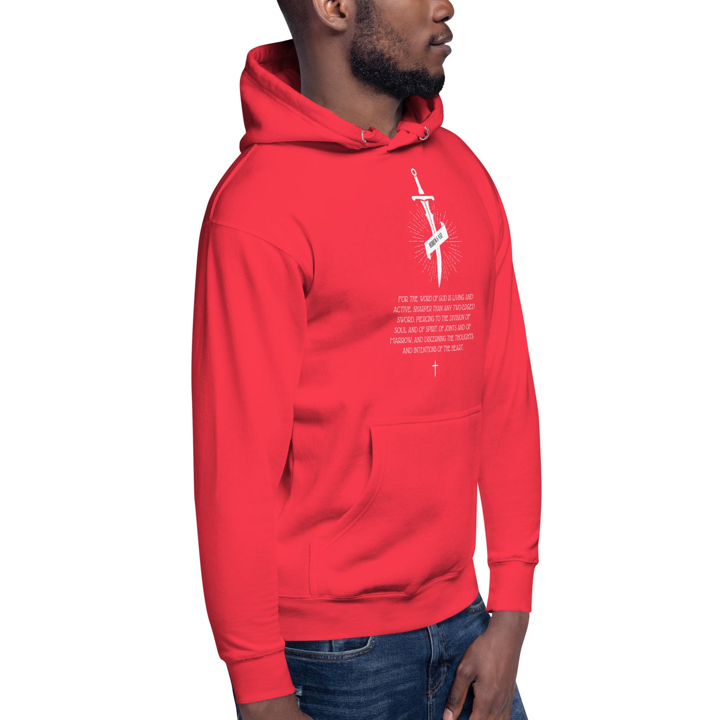 Hebrews 4:12, Sword Image, Unisex Hoodie, Various Colors