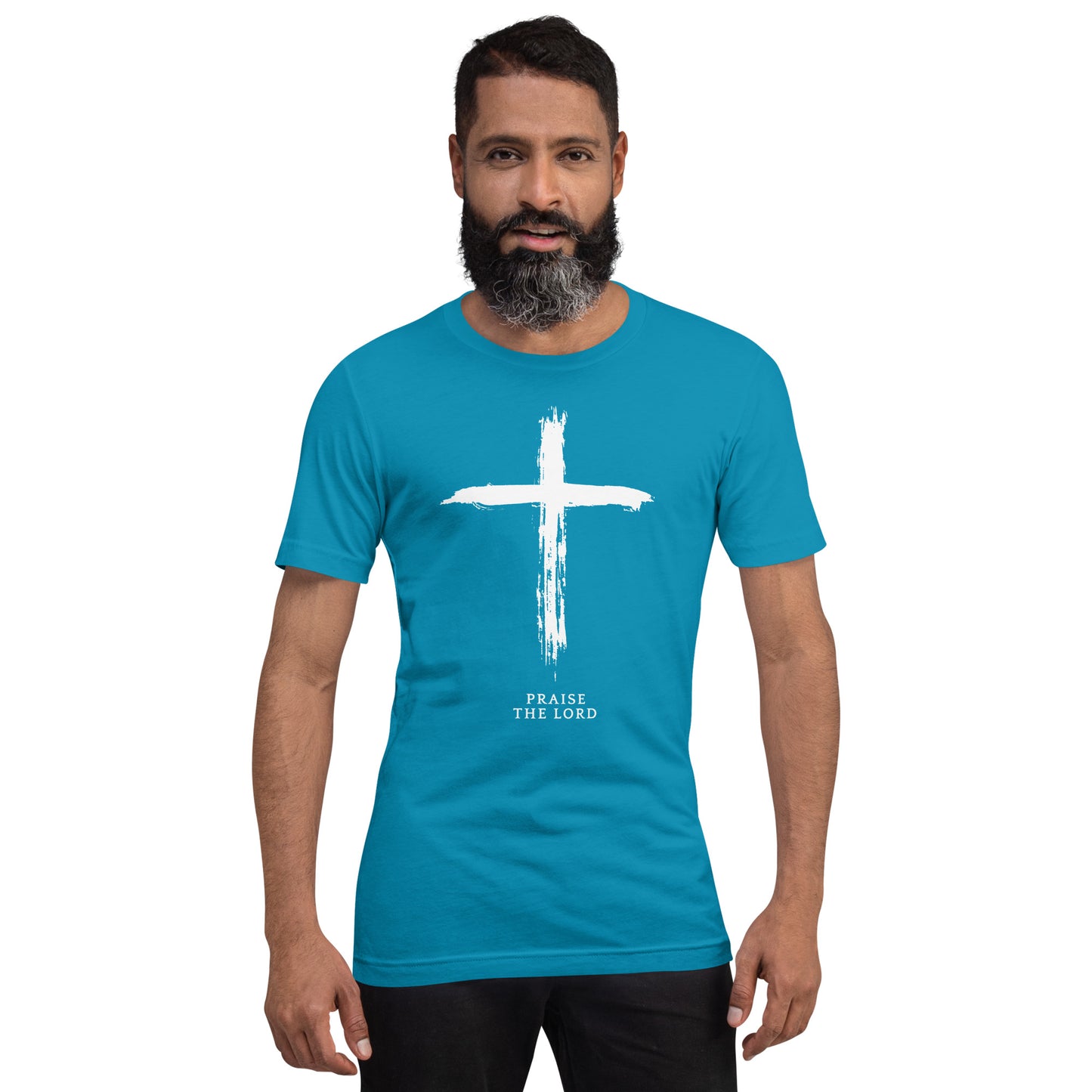 Praise The Lord, Cross, Comfort Unisex t-shirt